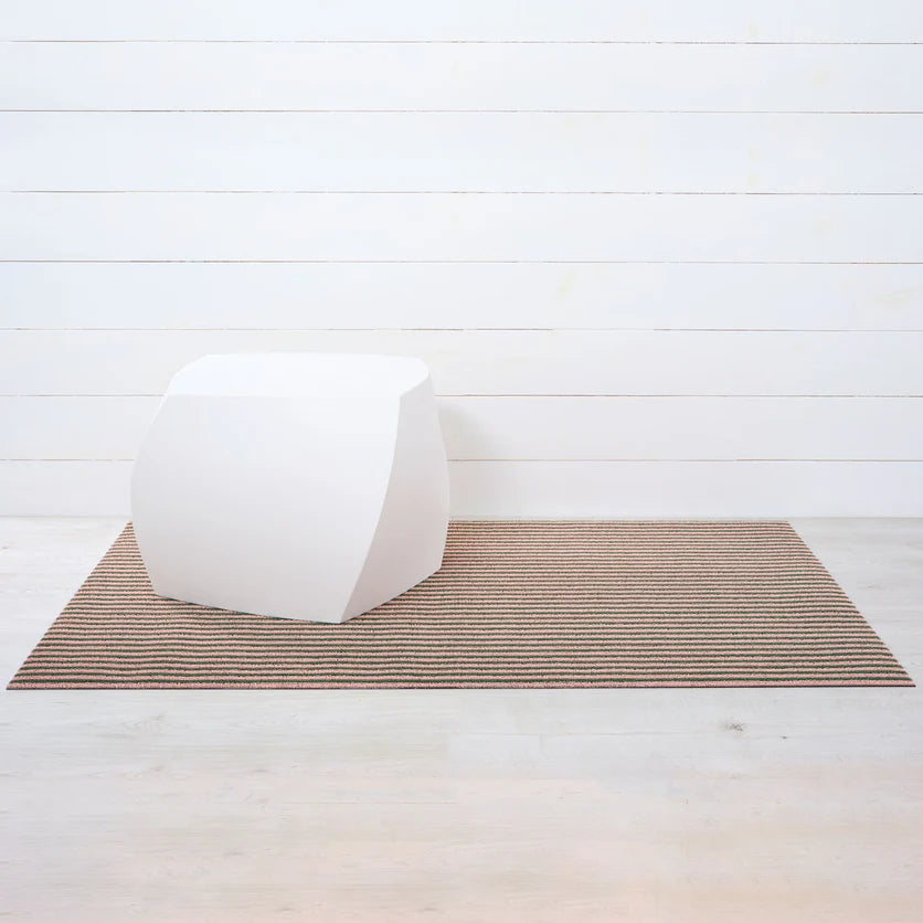 chilewich Breton Stripe Shag Mat - Malibu