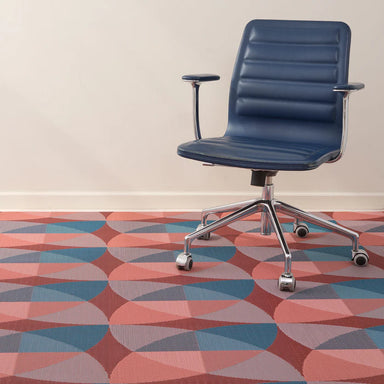 Chilewich Canopy Woven Floor Mat - Raspberry