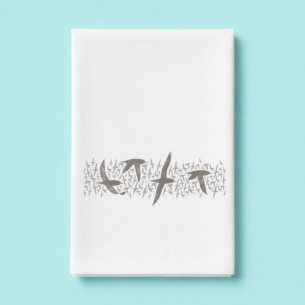 Doug Ross Tea Towel featuring Sooty Birds - the magical absorbent kitchen hero that makes you want to retire your paper towels!