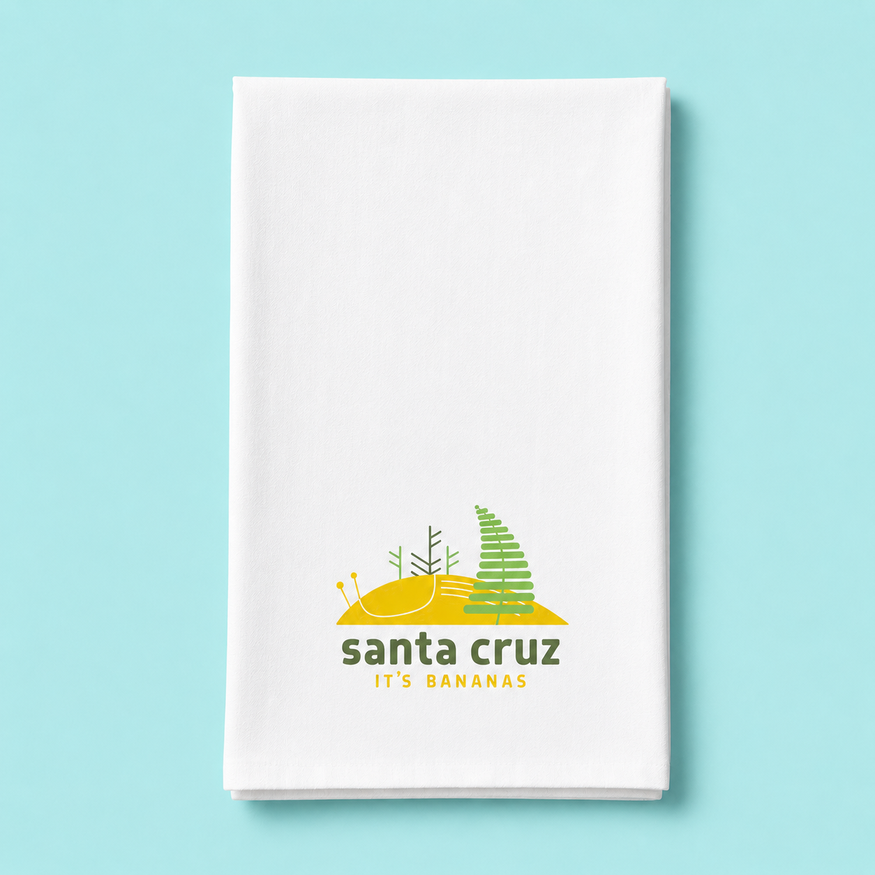 Doug Ross Tea Towel featuring 'It's Bananas' design - the perfect quirky kitchen accessory that's super absorbent and lint-free! Get ready to ditch those paper towels with a laugh!