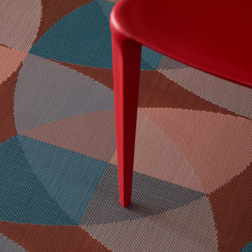 Chilewich Canopy Woven Floor Mat - Raspberry