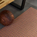 Chilewich Crane Woven Floor Mat - Raspberry
