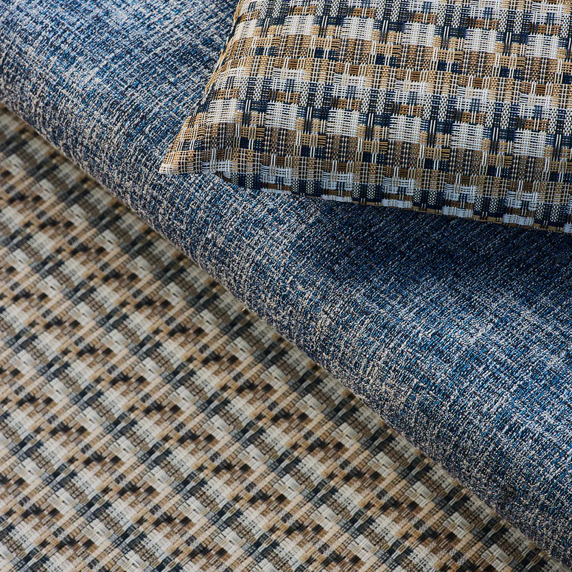 Chilewich Fable Woven Floor Mat - Coast