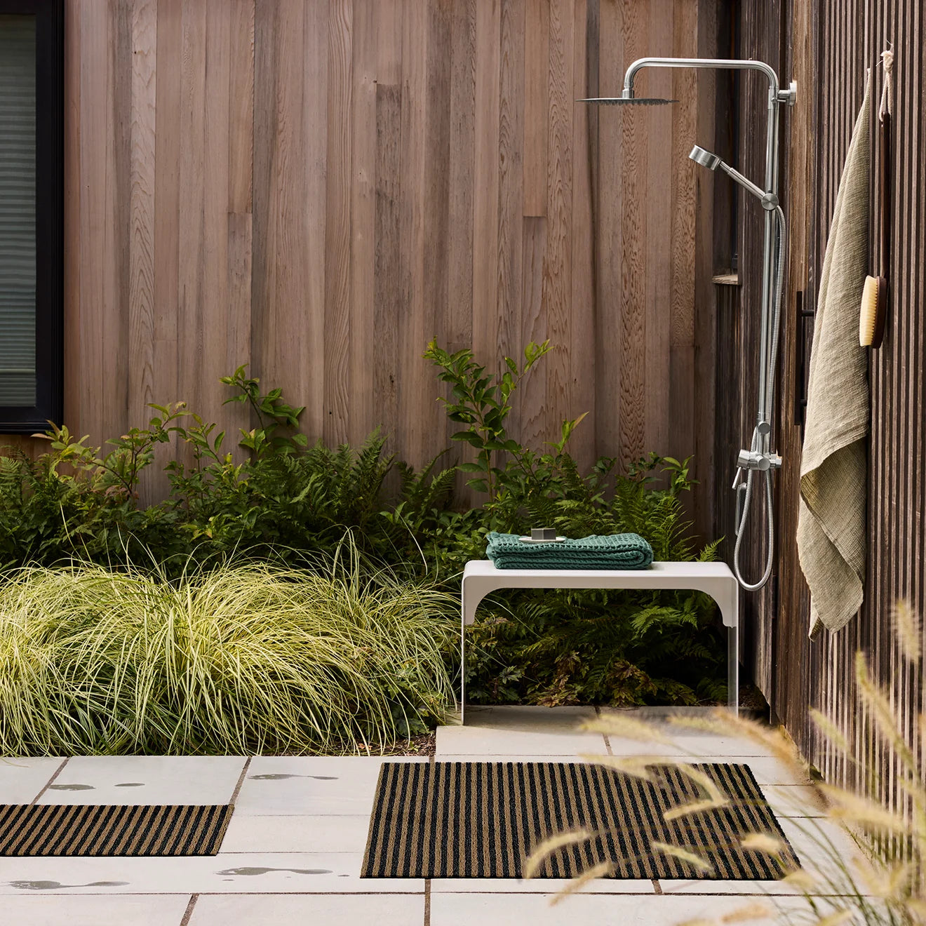 Breton Stripe Shag Mat | Coast