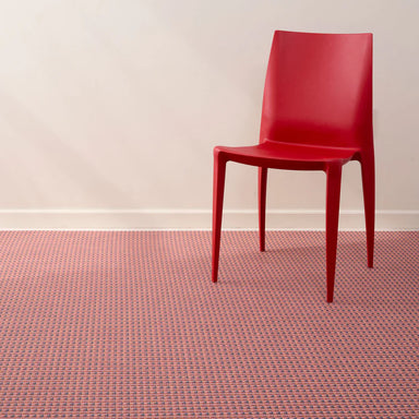 Chilewich Crane Woven Floor Mat - Raspberry