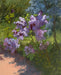 Oil painting of Lilacs