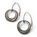 Sterling Silver Loop Earrings designed by Deb Collins, showcasing unique organic shapes inspired by nature and crafted with traditional metalsmithing techniques.