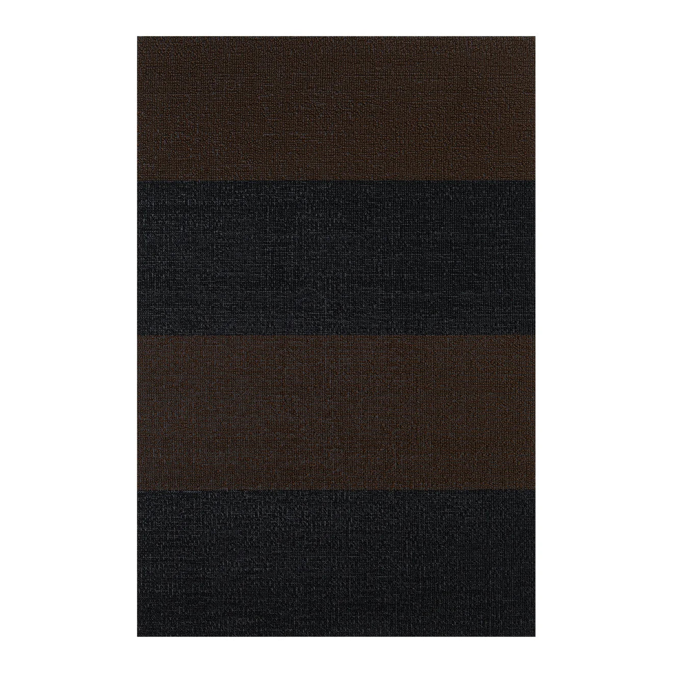 Duo Stripe Shag Mat | Mocha