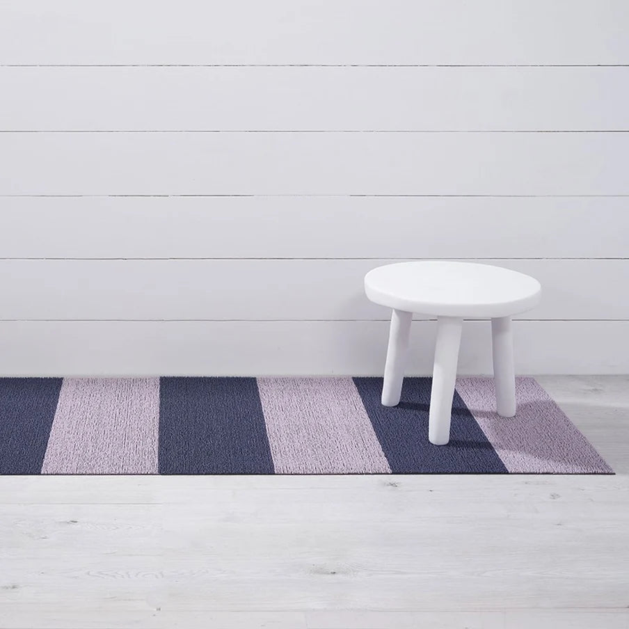 Duo Stripe Shag Mat | Berry
