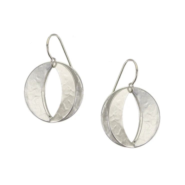 Back To Back Open Discs Wire Earrings