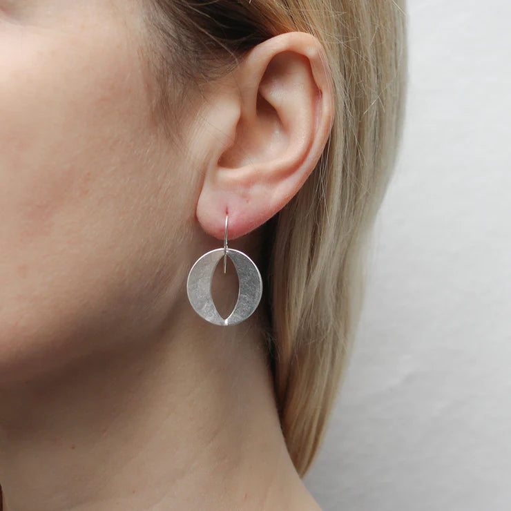 Back To Back Open Discs Wire Earrings