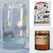 Santa Cruz Staples gift set featuring a candle, landmark glass, and dish towel, perfect for gifting or personal use.