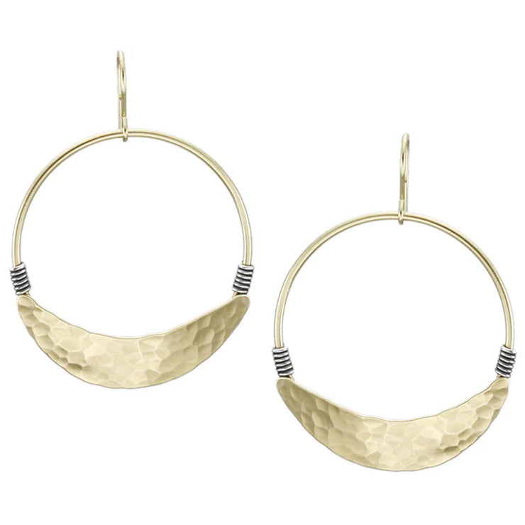 Wire-Wrapped Hoop Earrings