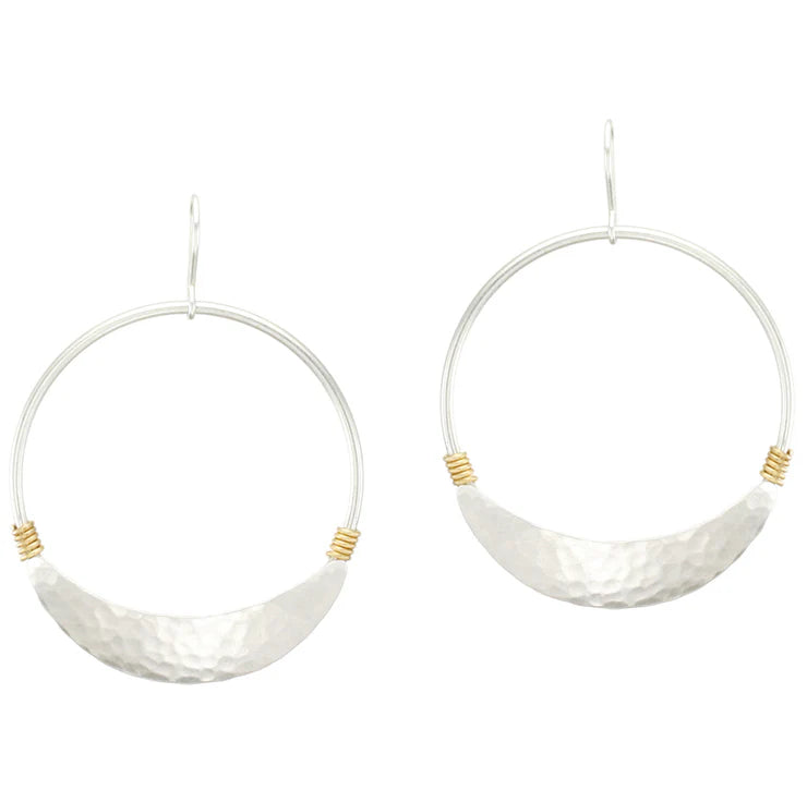 Wire-Wrapped Hoop Earrings