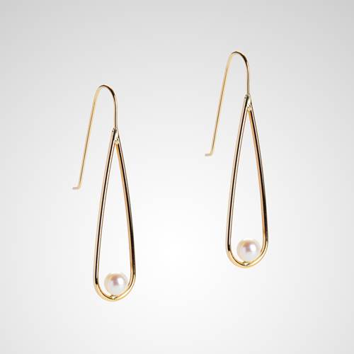 Teardrop Gold Earrings