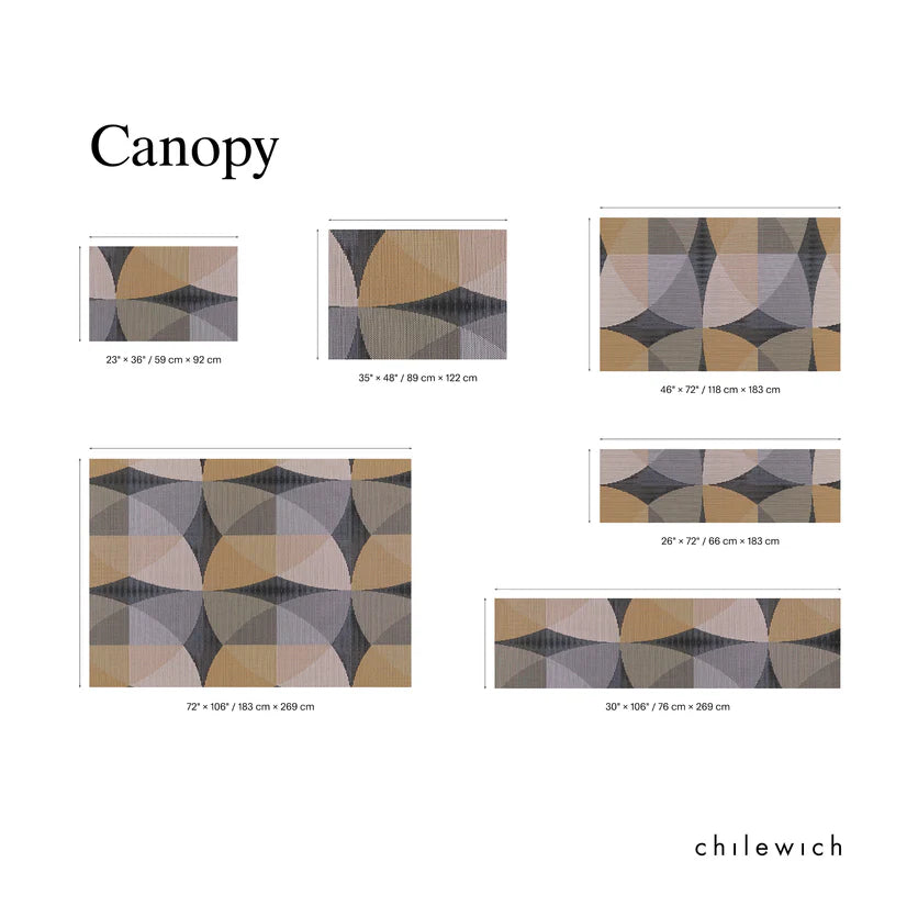 Chilewich Canopy floor mat sizes