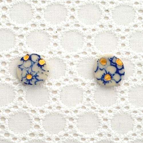 Calico Stud Earrings
