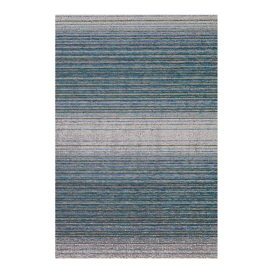 Fade Stripe Shag Mat | Lagoon