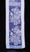 Flowers in a Vase Scarf by Jody Bare featuring a unique lino-cut block print design in blue and white, showcasing a floral arrangement in a vase, perfect for adding a touch of elegance to any outfit.