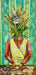 Sweet Wheat | Original painting by Diana Hartman, featuring whimsical nature themes with surreal animals and plants on a repurposed wood panel.