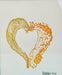 Detailed view of the artwork 'Hearts for the Arts | Love a Slug' by Hearts for the Arts, showcasing a banana slug and Monterey Dorid intertwined in a heart design, displayed with the artist's signature.