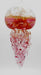 pink glass jelly fish art
