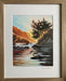 Giclee print titled 'Leah Rose | Golden Cypress' featuring vibrant ocean patterns, perfect for art lovers seeking a splash of coastal charm in their lives.