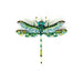 Green Darner Dragonfly Brooch hand-embroidered brooch by Trovelore