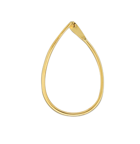 oval hoop earring