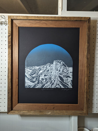 Half Dome Yosemite print in wood frame