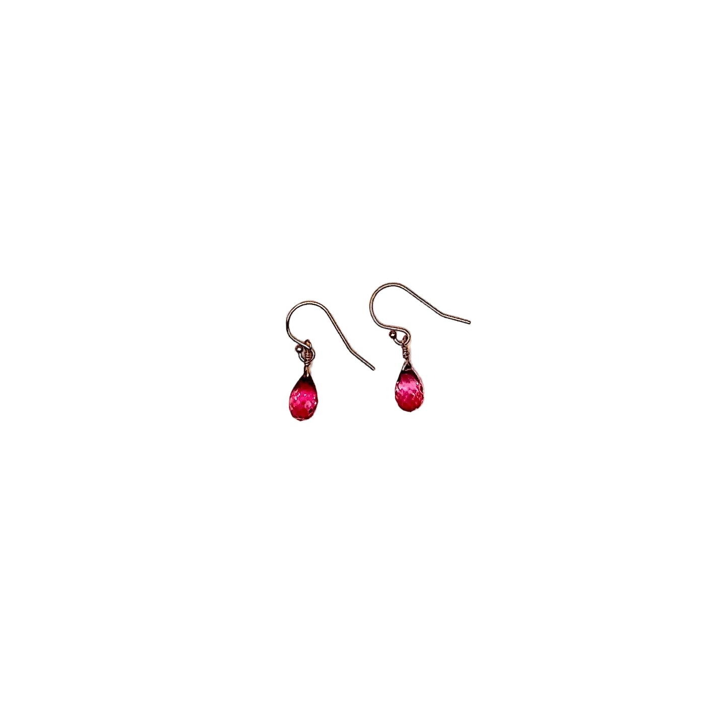 Padparadscha Sapphire Drop Earrings