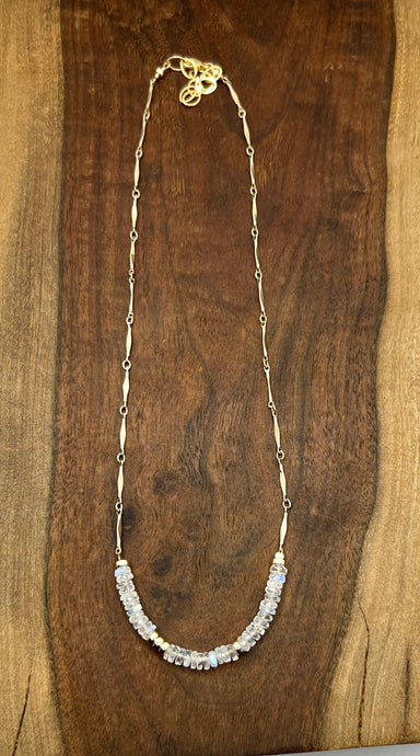 white beaded necklace
