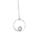 Sea glass circle necklace