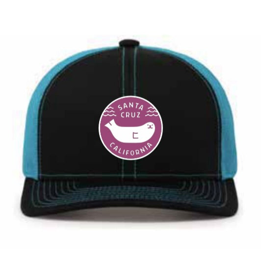 Santa Cruz Sea Lion blue and black trucker hat