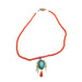 gemstone necklace with pendant