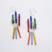 wire earrings with beads