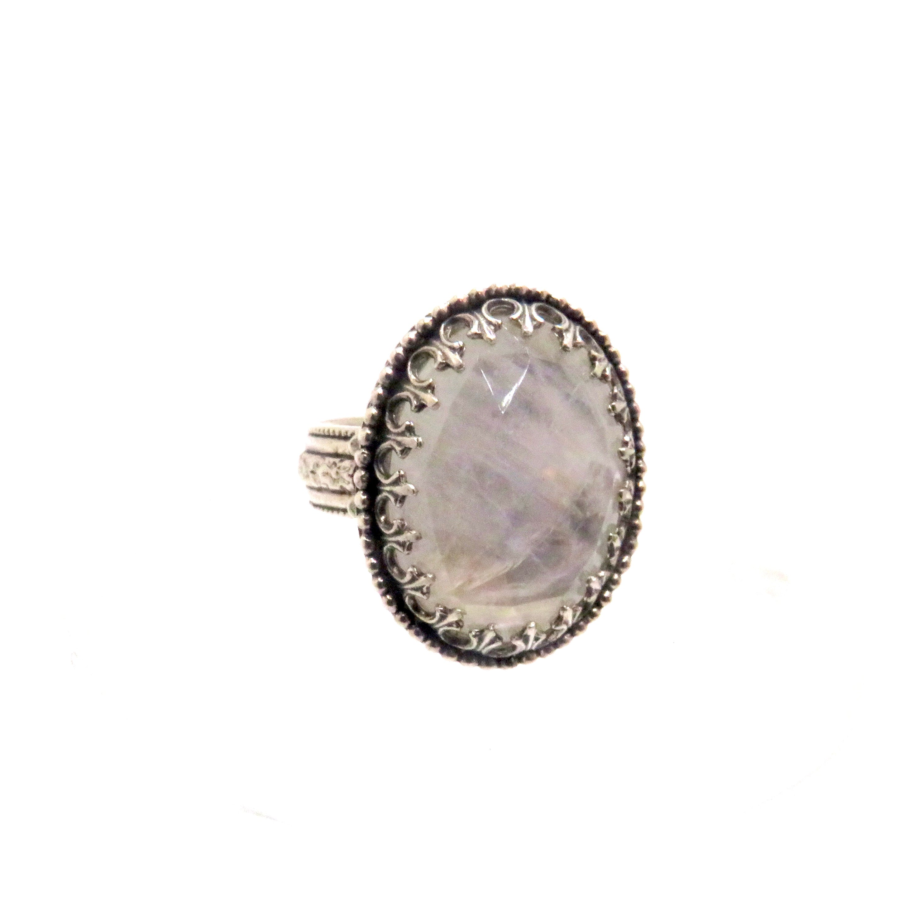 silver gemstone ring
