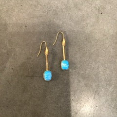 Stick Square Drop Earrings
