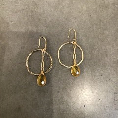 Circle Chain Drop Earrings