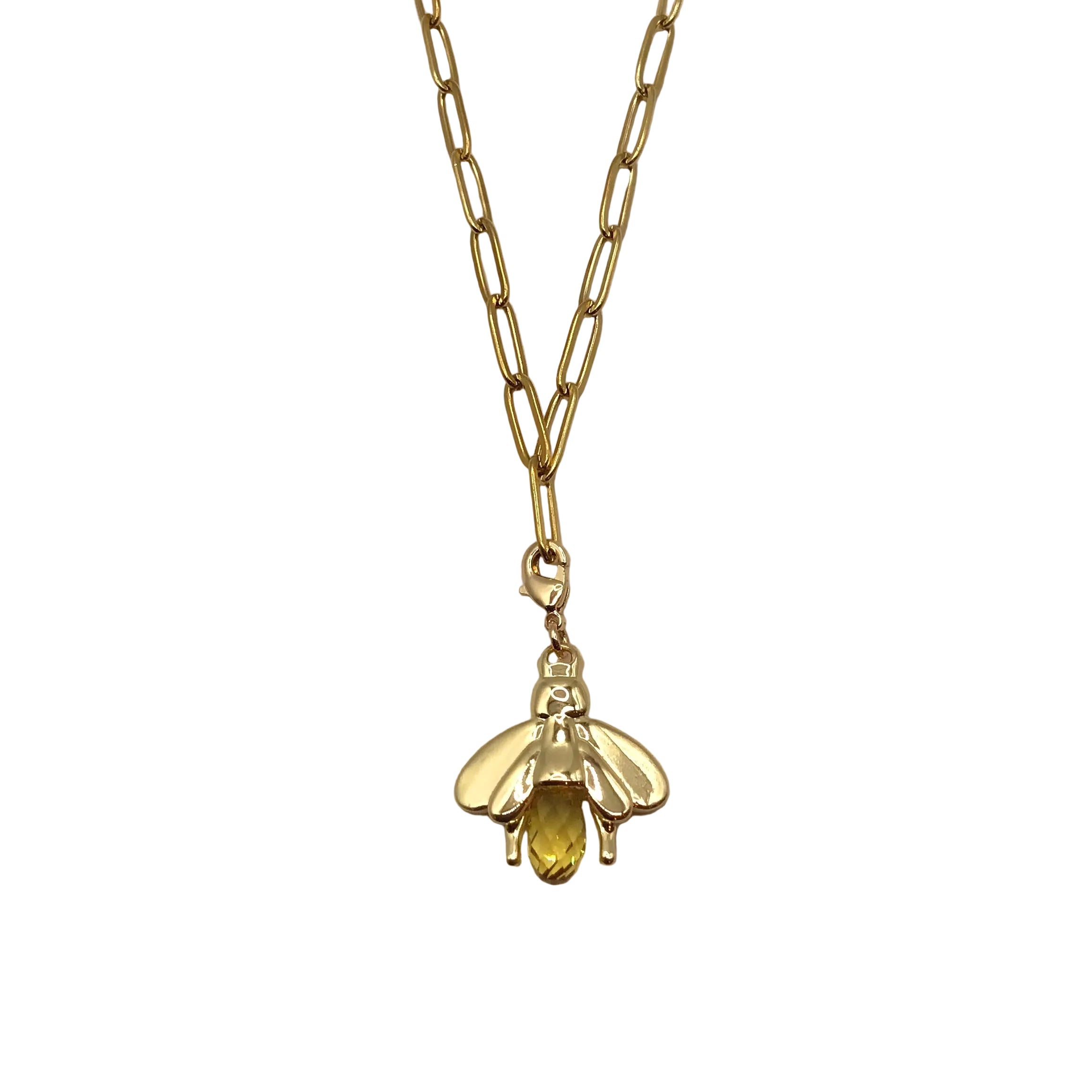 Fancy Bee with Stone Necklace