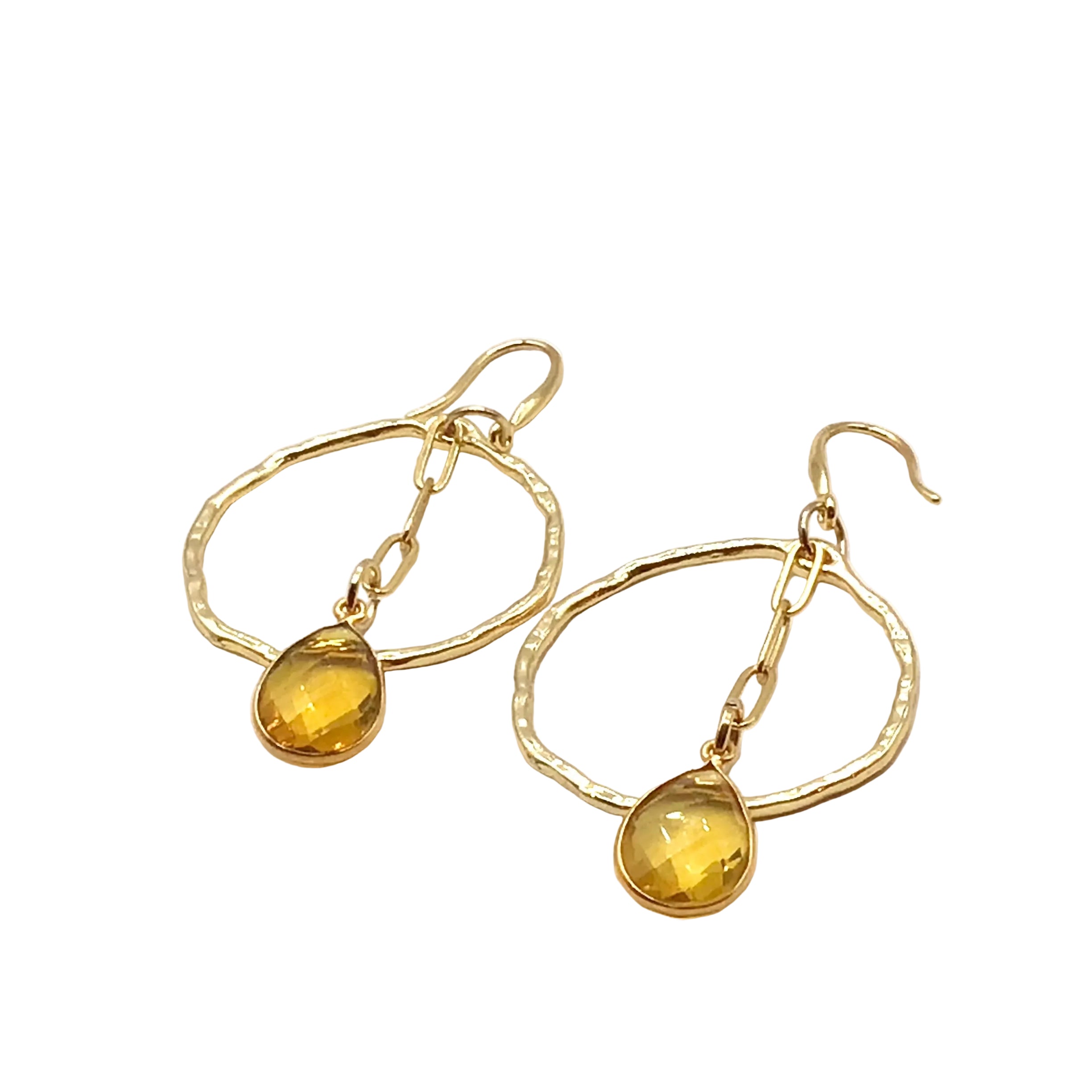 Circle Chain Drop Earrings