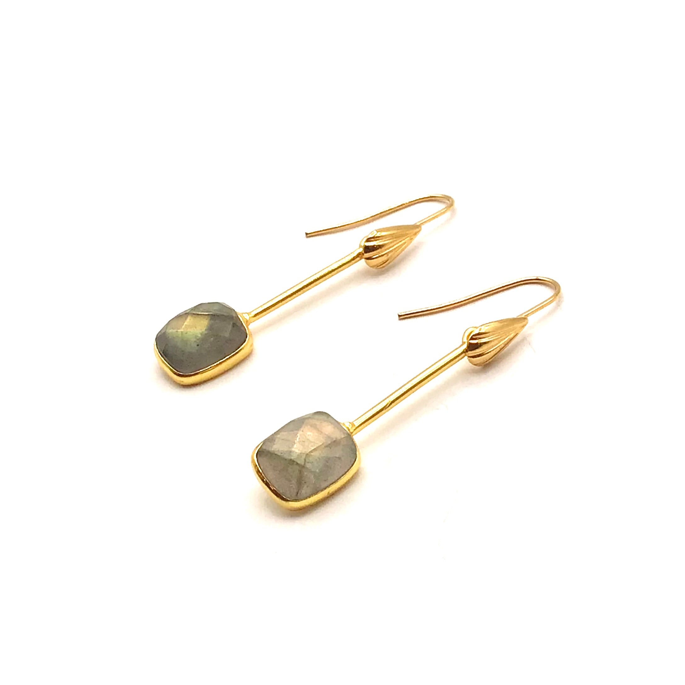 Stick Square Drop Earrings