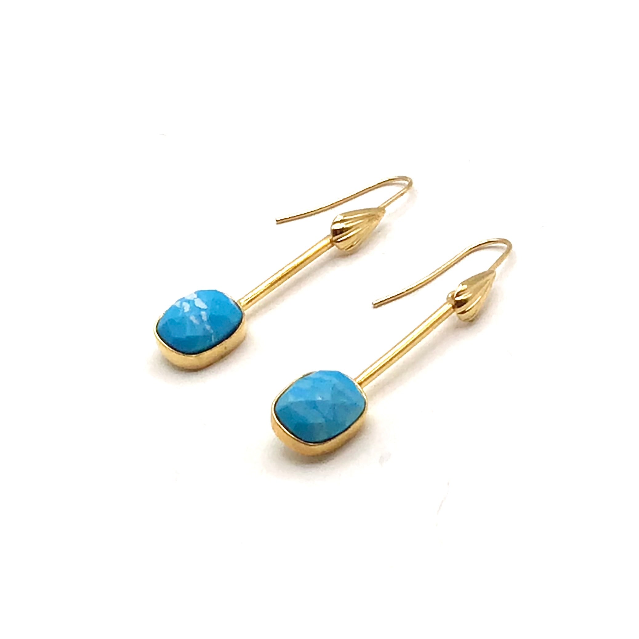 Stick Square Drop Earrings