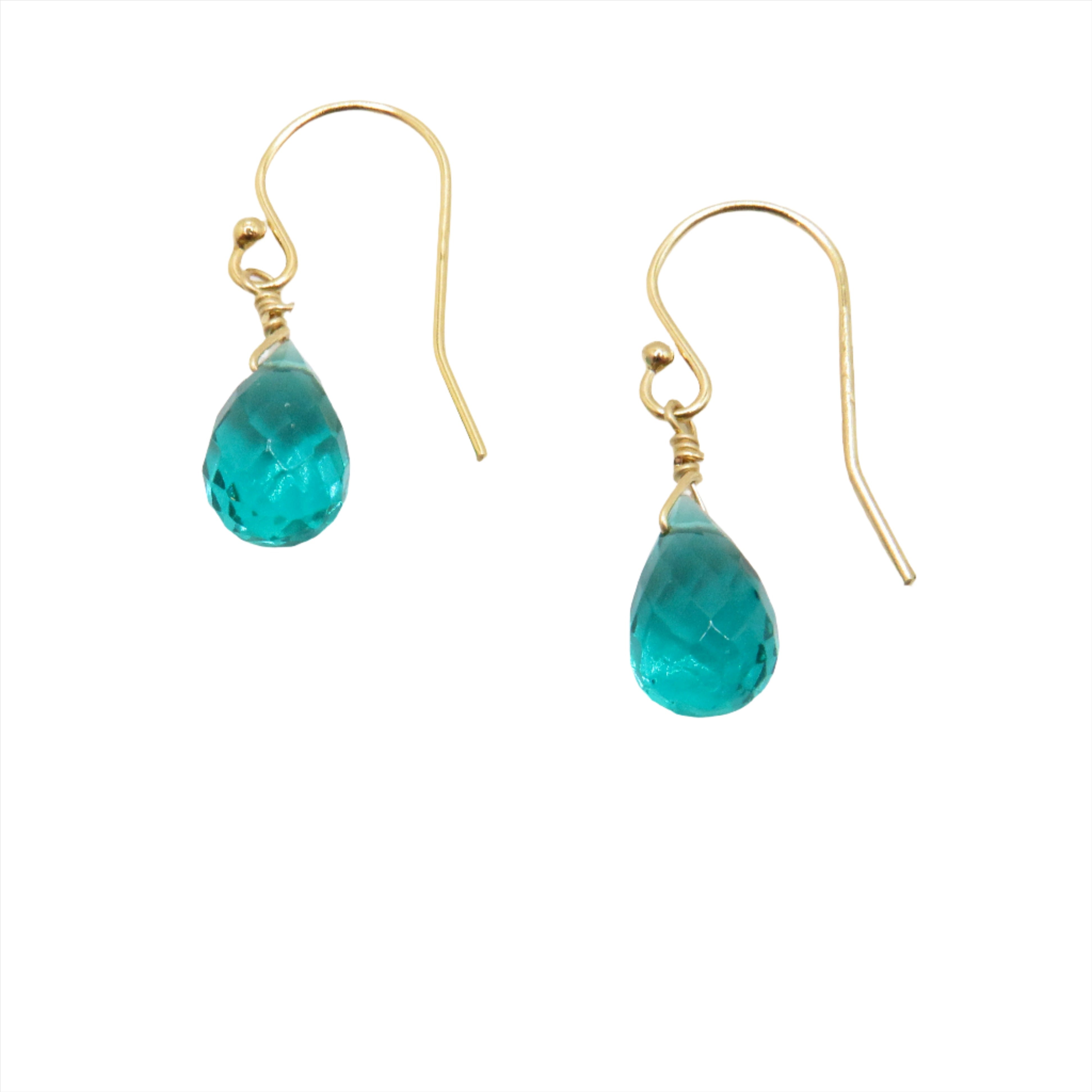 green gemstone earrings