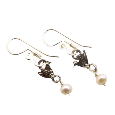 pearl drop earrings