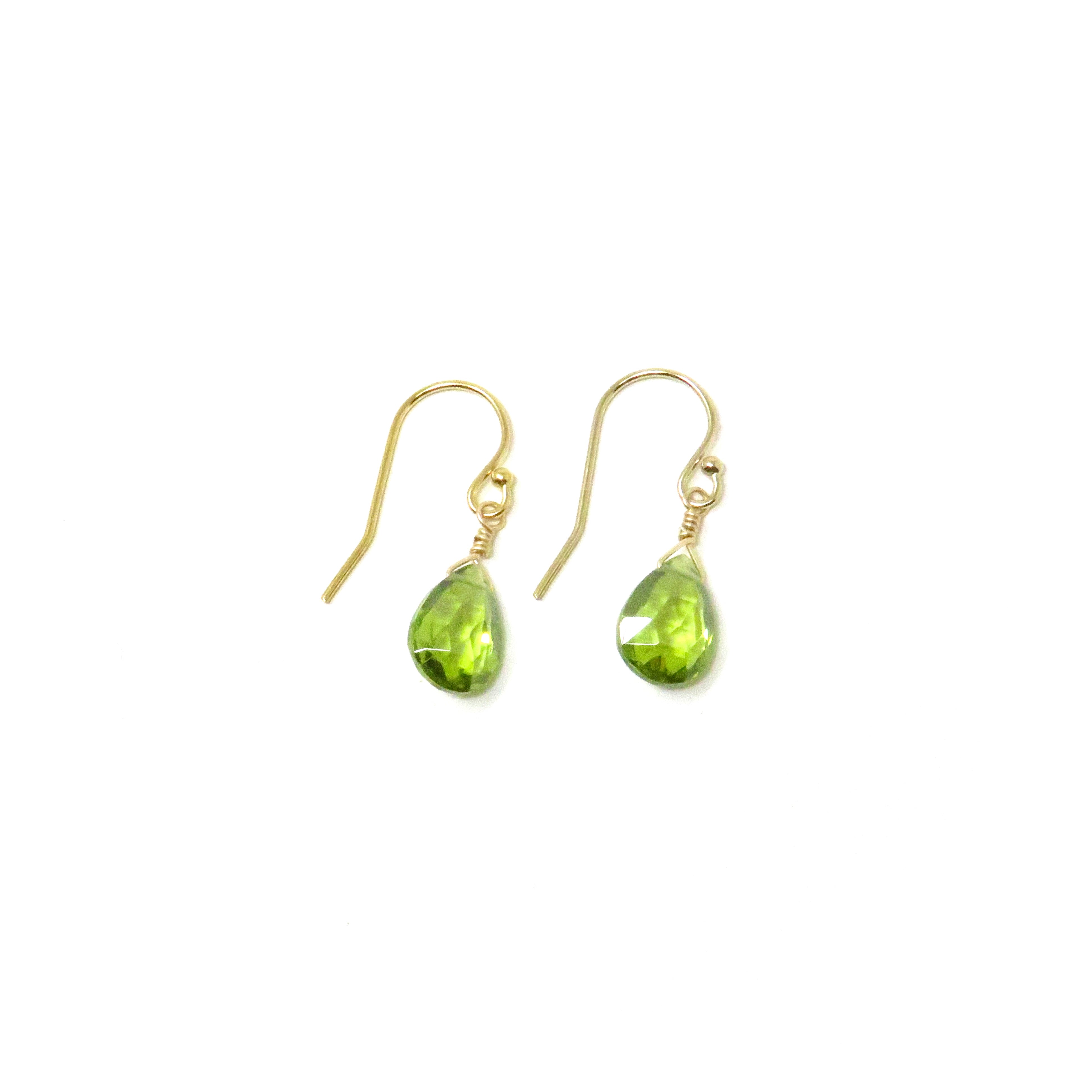 Peridot Gold Fill Earrings