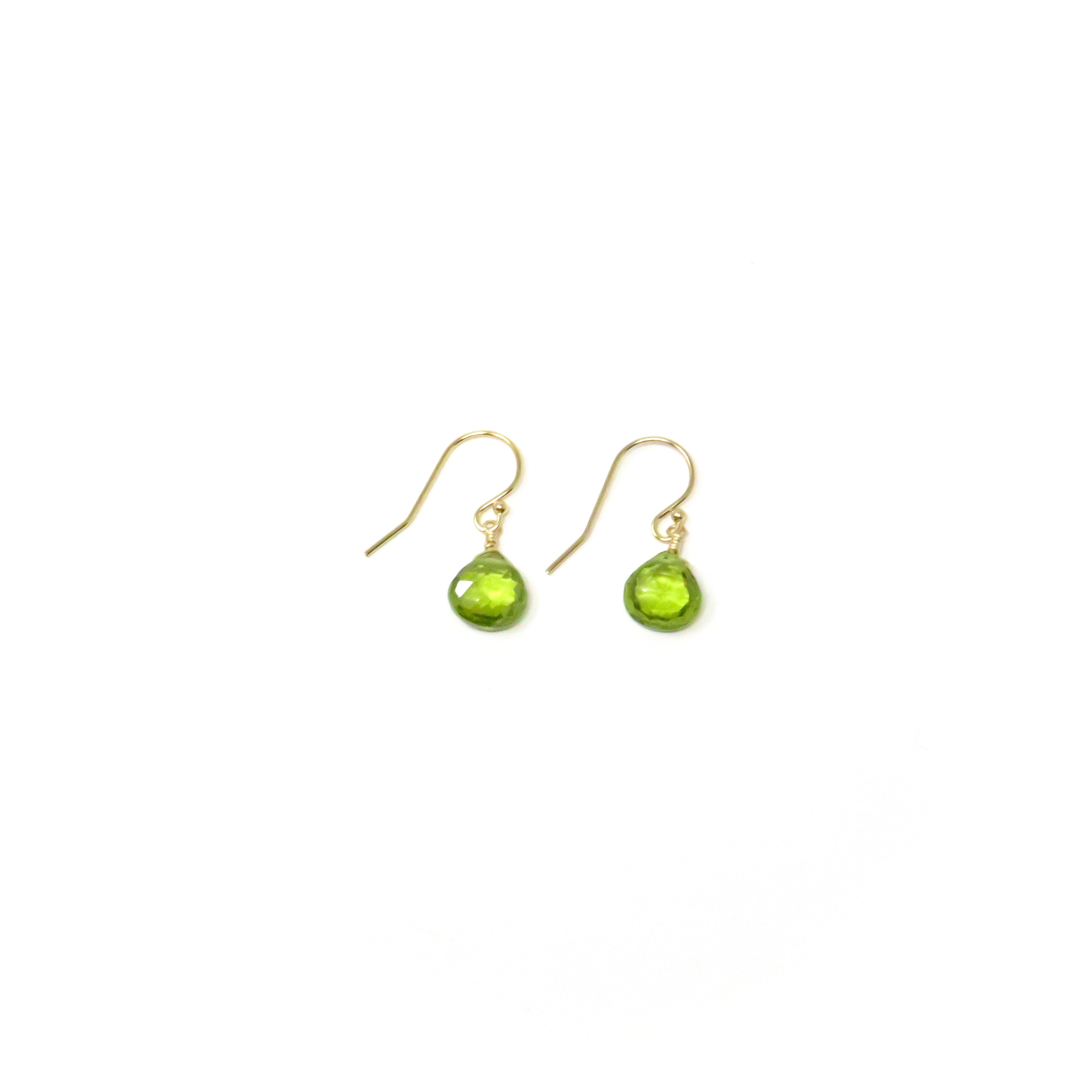 Peridot Gold Fill Earrings