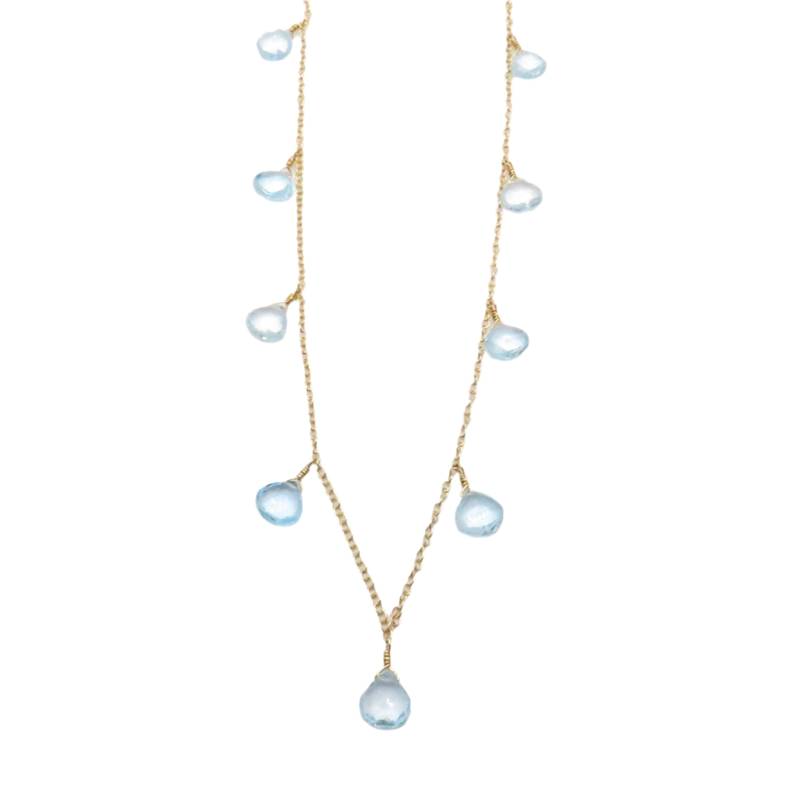 Swiss Blue Topaz Necklace