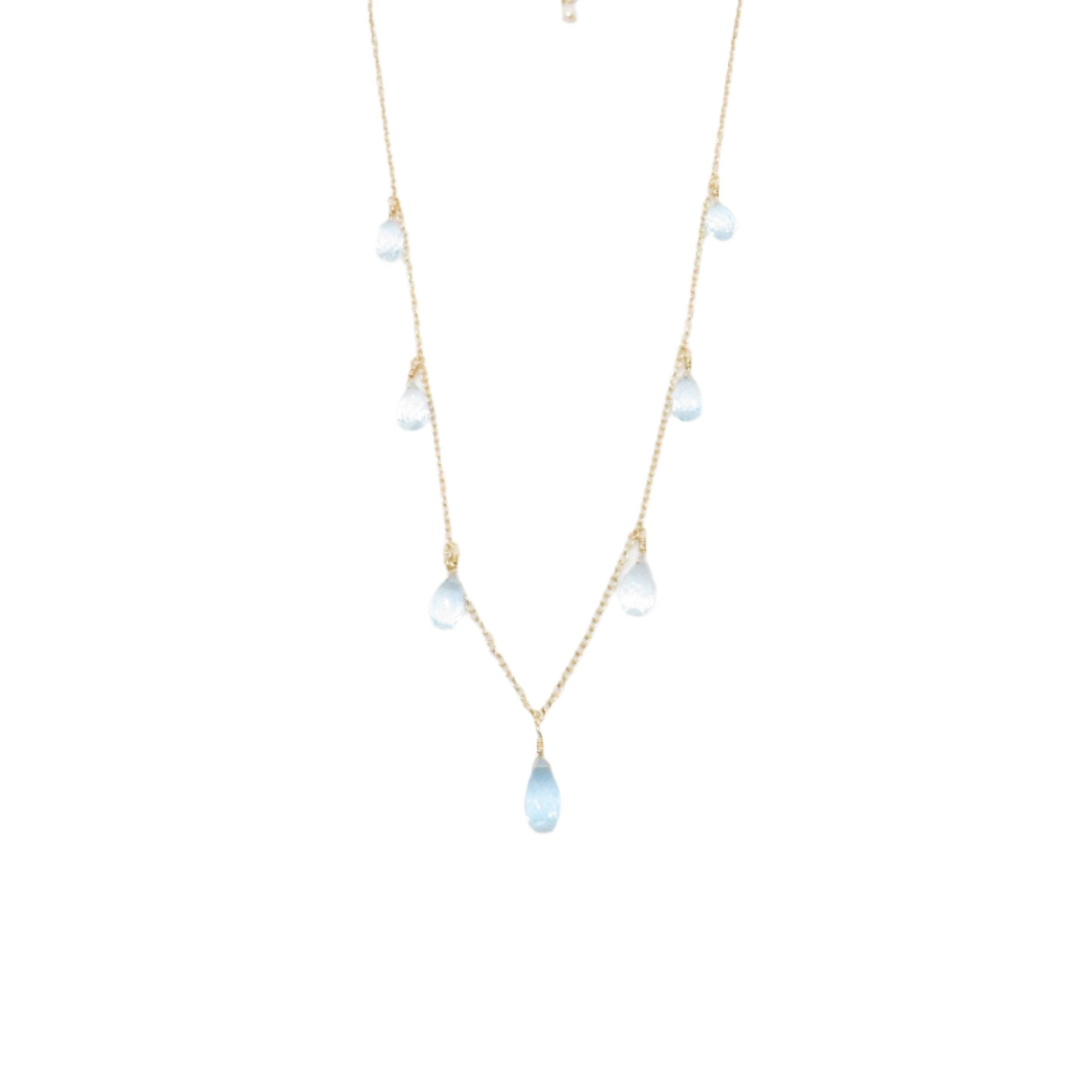 Swiss Blue Topaz Necklace