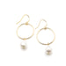 pearl drop hoop earrings